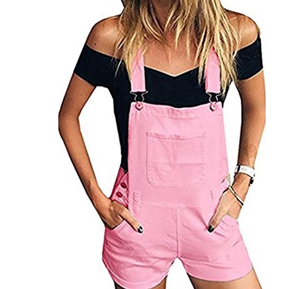 S. the Widow Jeans Mardi Pink Overall Shorts Poshmark